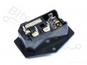 Chassisdeel/Socket C14 male met schakelaar en zekering 